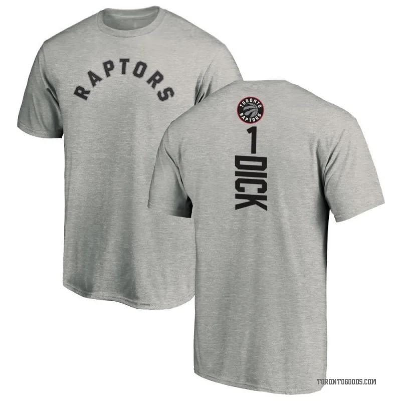 Gradey Dick Men's Toronto Raptors Ash Backer T-Shirt