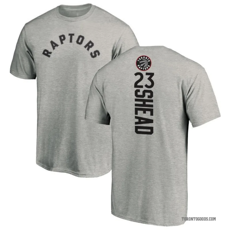 Jamal Shead Men's Toronto Raptors Ash Backer T-Shirt