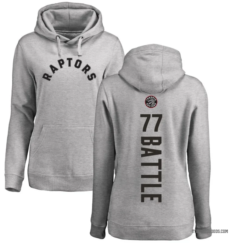 Jamison Battle Women's Toronto Raptors Branded Ash Backer Pullover Hoodie
