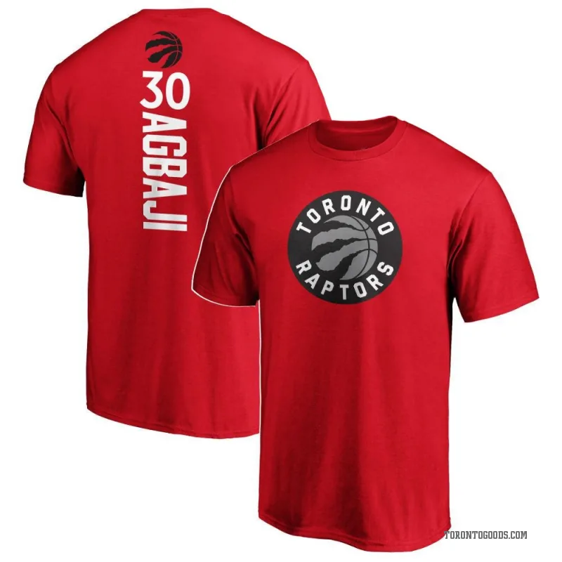 Ochai Agbaji Men's Red Toronto Raptors Backer T-Shirt