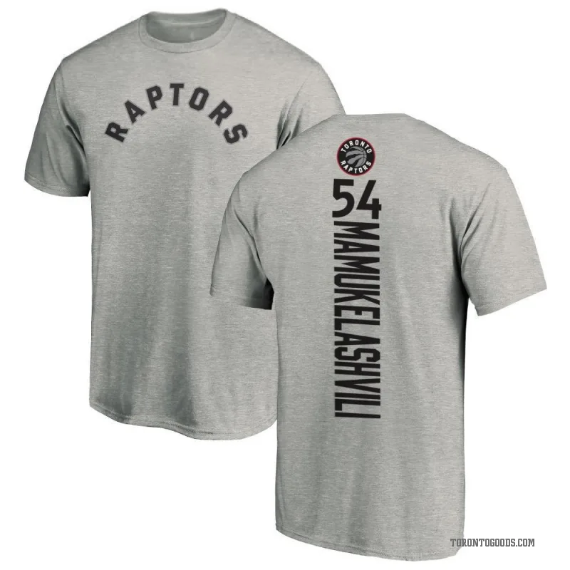 Sandro Mamukelashvili Men's Toronto Raptors Ash Backer T-Shirt